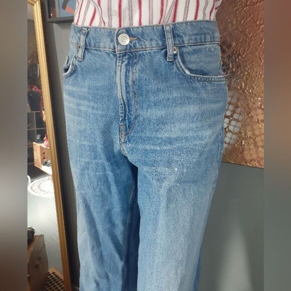 Zara Distressed Classic Blue Women's Jeans - Picture 14 of 16